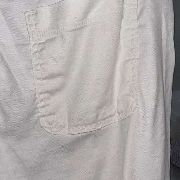 NYDJ White Linen Straight-Leg Trouser - Picture 8 of 12